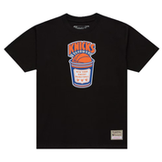 Men's Mitchell & Ness New York Knicks Black Hardwood Classics Coffee T-Shirt Black ss21716-blk