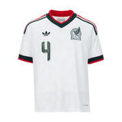 Mexico 26/27 E. Alvarez #4 Replica Away Jersey - Youth