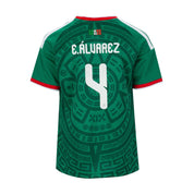 Mexico 26/27 E. Alvarez #4 Replica Home Jersey - Youth