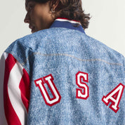 USA 94 Denim Bringback Track Top - Mens