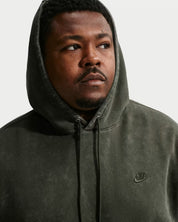 Men's Nike Sportswear Club Washed Fleece Hoodie Sequoia/Sequoia IQ1219-355