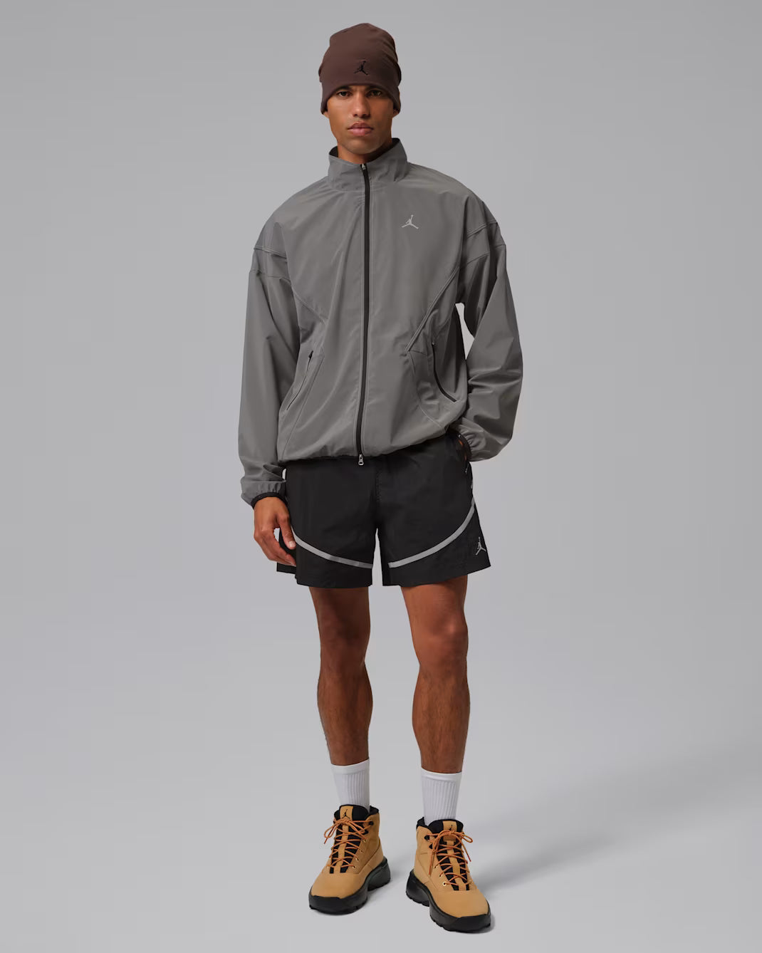 Men's Jordan Brooklyn Hike Mike Reflective Draft Jacket - Metallic Silver