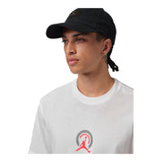 Men's Jordan Broken Records Graphic Short Sleeve T Shirt - White/Infrared 23