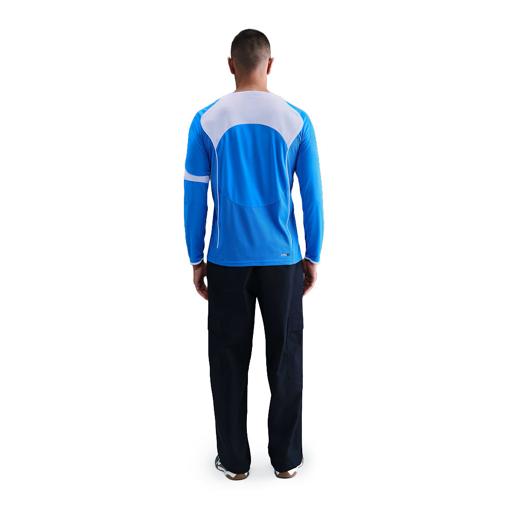 Men's  Nike Total 90 Dri-FIT Long-Sleeve Soccer Top - Light Photo Blue/White/White/White