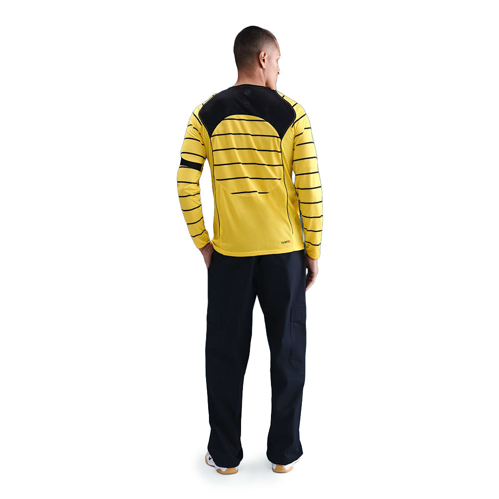 Men's  Nike Total 90 Dri-FIT Long-Sleeve Soccer Top - Tour Yellow/Black/Sport Red