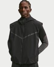 Men's Nike Tech Dri-FIT Woven Windrunner Vest - Black/Black