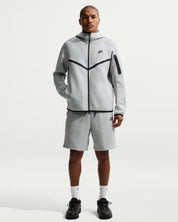 Men's Nike Tech Dark Fleece Windrunner Full-Zip Jacket Grey Heather/Black HV0949-063