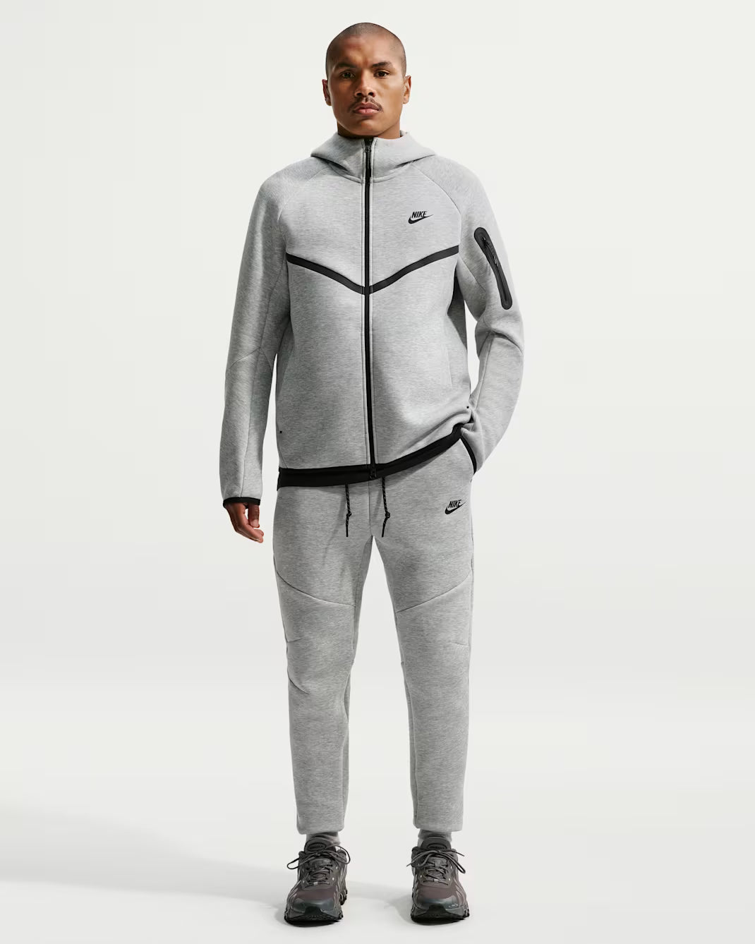 Men's Nike Tech Fleece Joggers Dark Grey Heather/Black HV0959-063