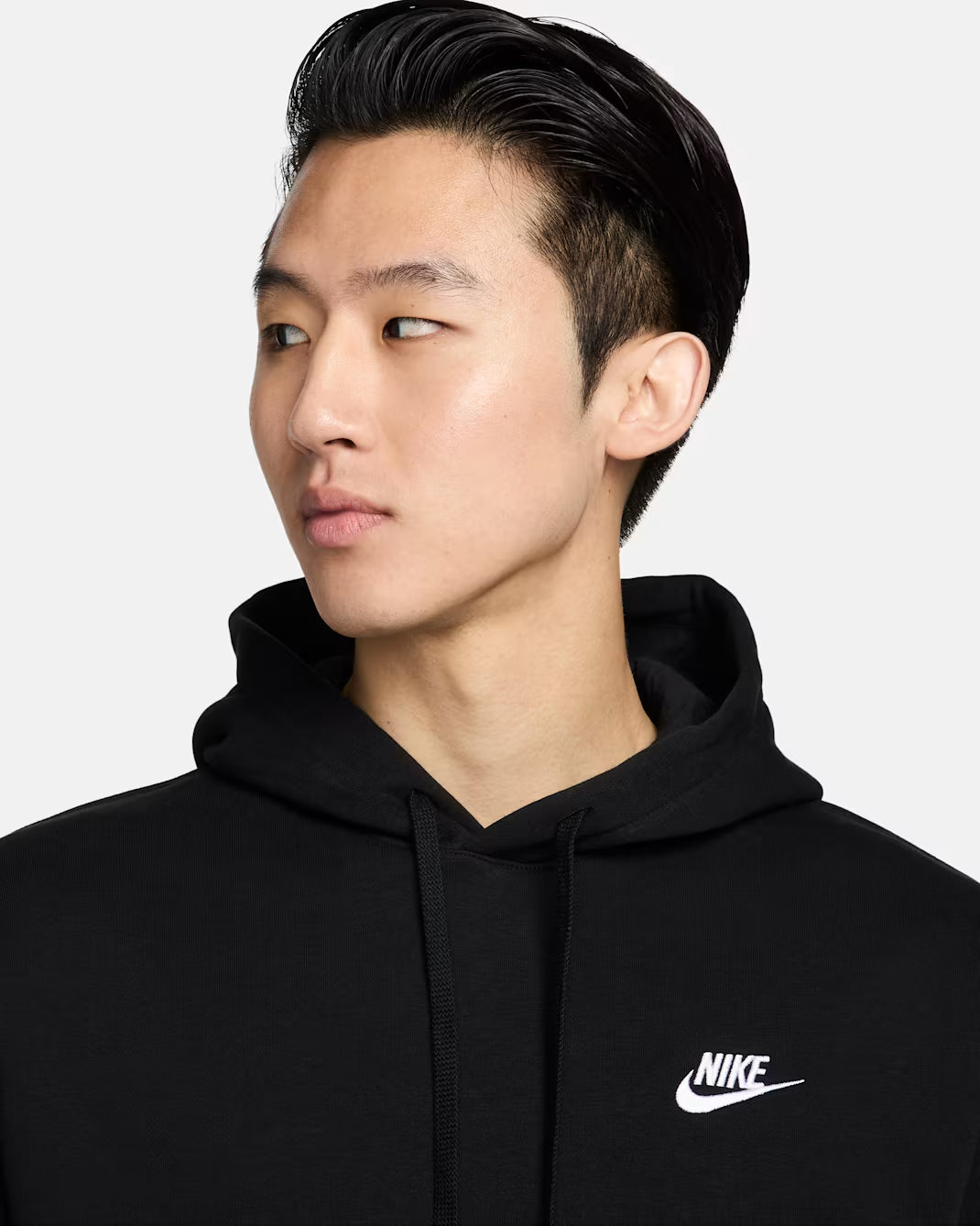 Men's Nike Sportswear Club Fleece Hoodie Black/Black/White BV2654-010