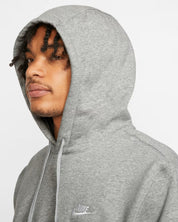 Men's Nike Sportswear Club Fleece Pullover Hoodie Dark Grey Heather/Matte Silver/White BV2654-063