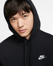 Men's Nike Sportswear Club Fleece Hoodie Black/Black/White BV2654-010