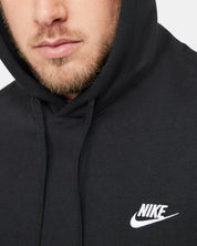 Men's Nike Sportswear Club Fleece Hoodie Black/Black/White BV2654-010