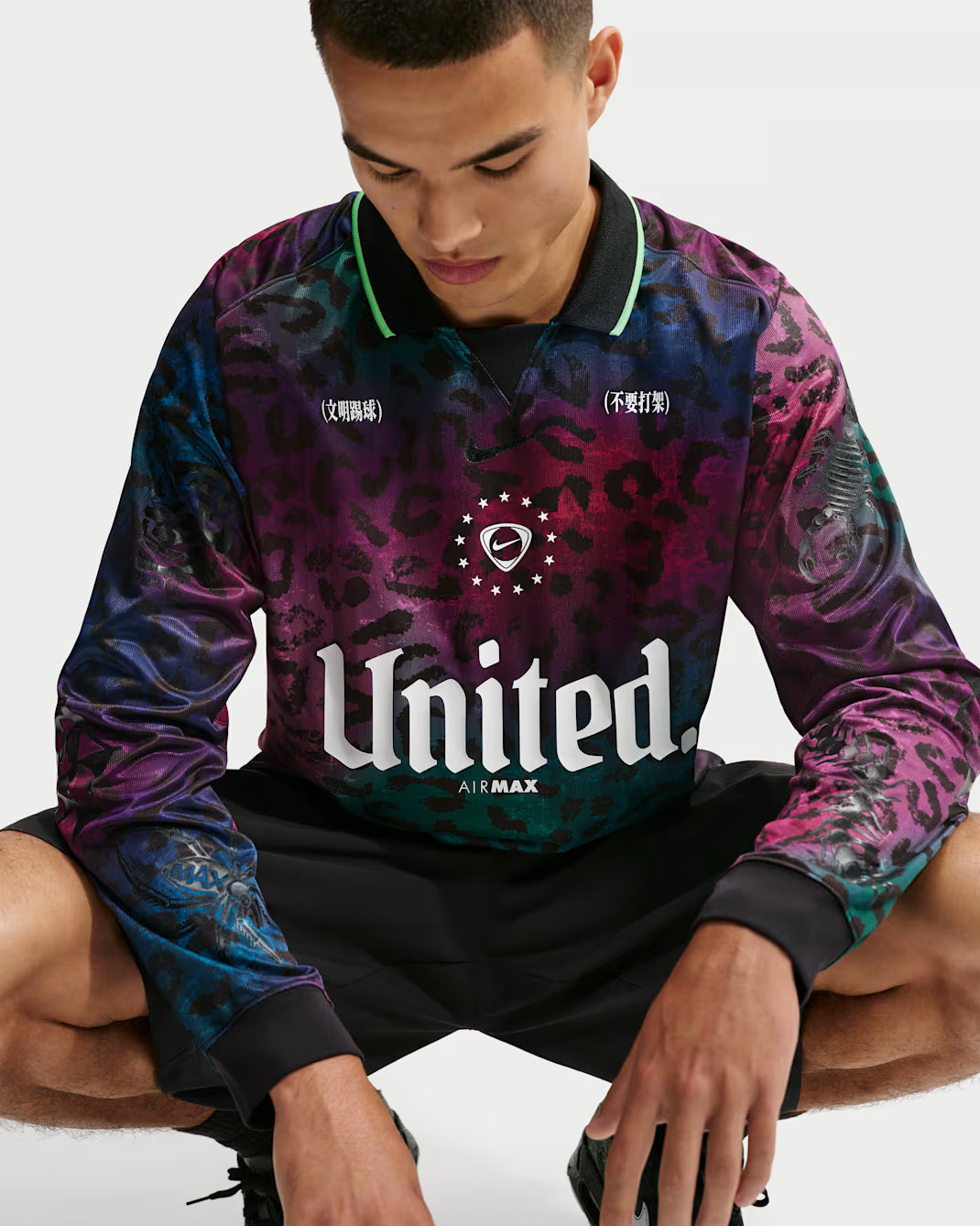 Men's Nike Mad 90 Pack "Tiempo" Long-Sleeve Jersey Black IU8345-010