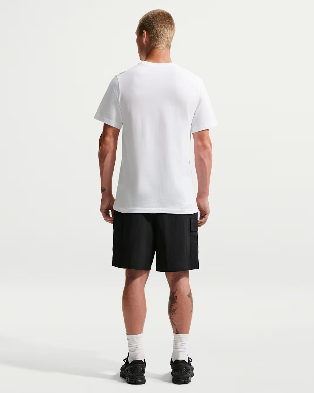 Men's Nike Sportswear Icon Futura T-Shirt White/Black AR5004-101