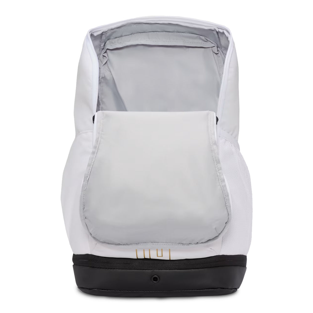 Nike Varsity Elite Backpack - White/Black & Metallic Gold