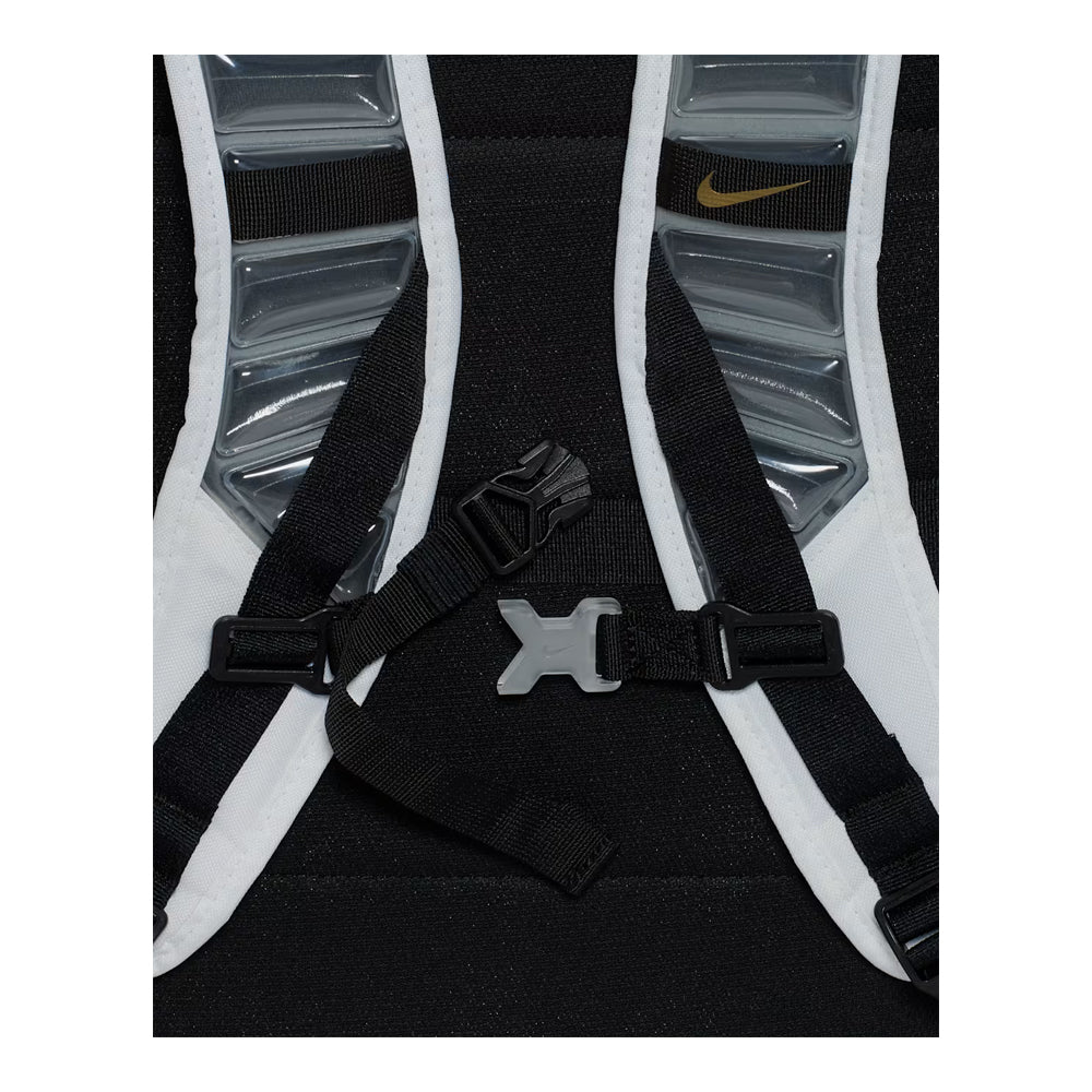 Nike Varsity Elite Backpack - White/Black & Metallic Gold