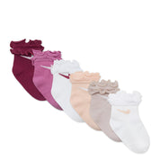 6 Pack Infant Ruffle Sock