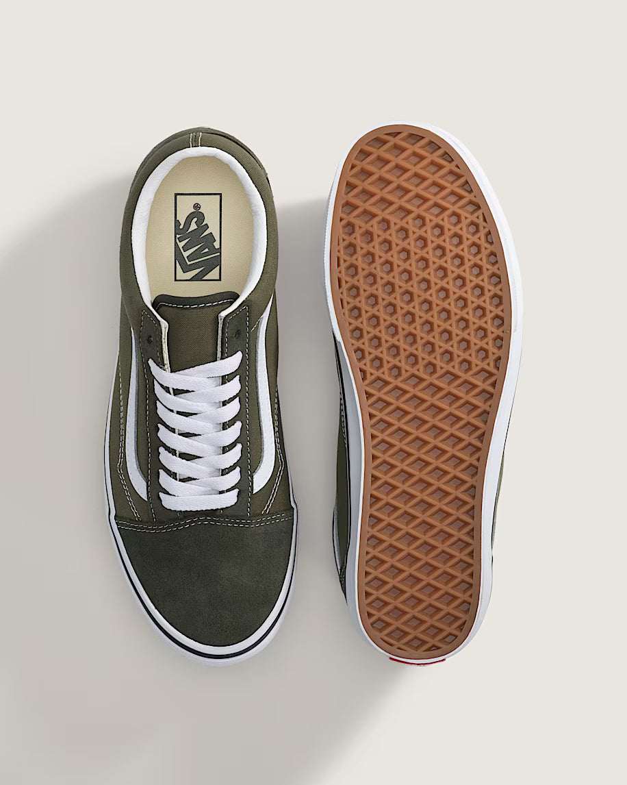 MEN'S VANS OLD SKOOL 2 TONE OLIVE/WHITE VN000D7ZFRN
