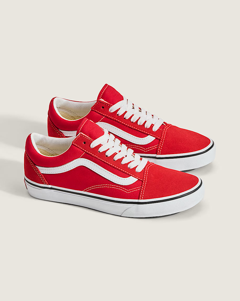 MEN'S VANS OLD SKOOL RACING RED/WHITE VN0A4BV5JV6