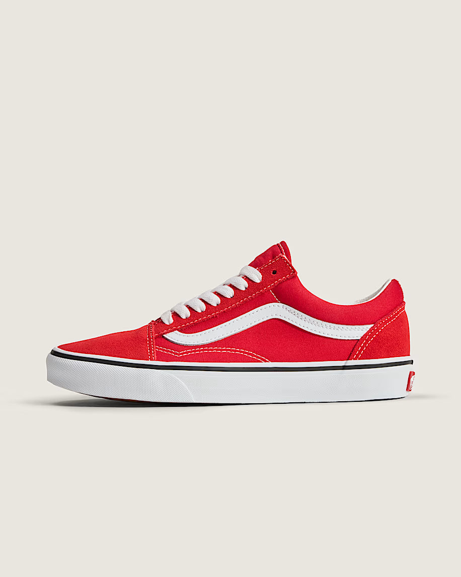 MEN'S VANS OLD SKOOL RACING RED/WHITE VN0A4BV5JV6