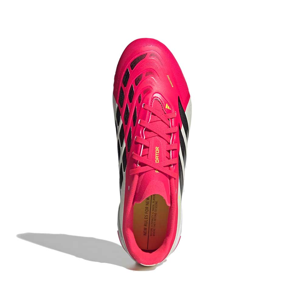 JR Predator League FT FG Soccer Cleat - Lucid Red/Core Black/Ftwr White - Regular (D)