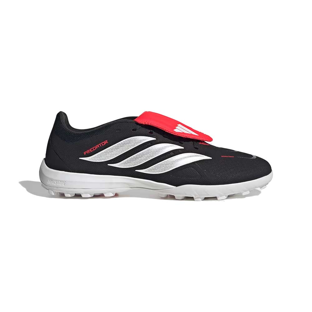 Predator League FT TF Soccer Shoe - Core Black/Ftw White/Lucid Red - Regular (D)