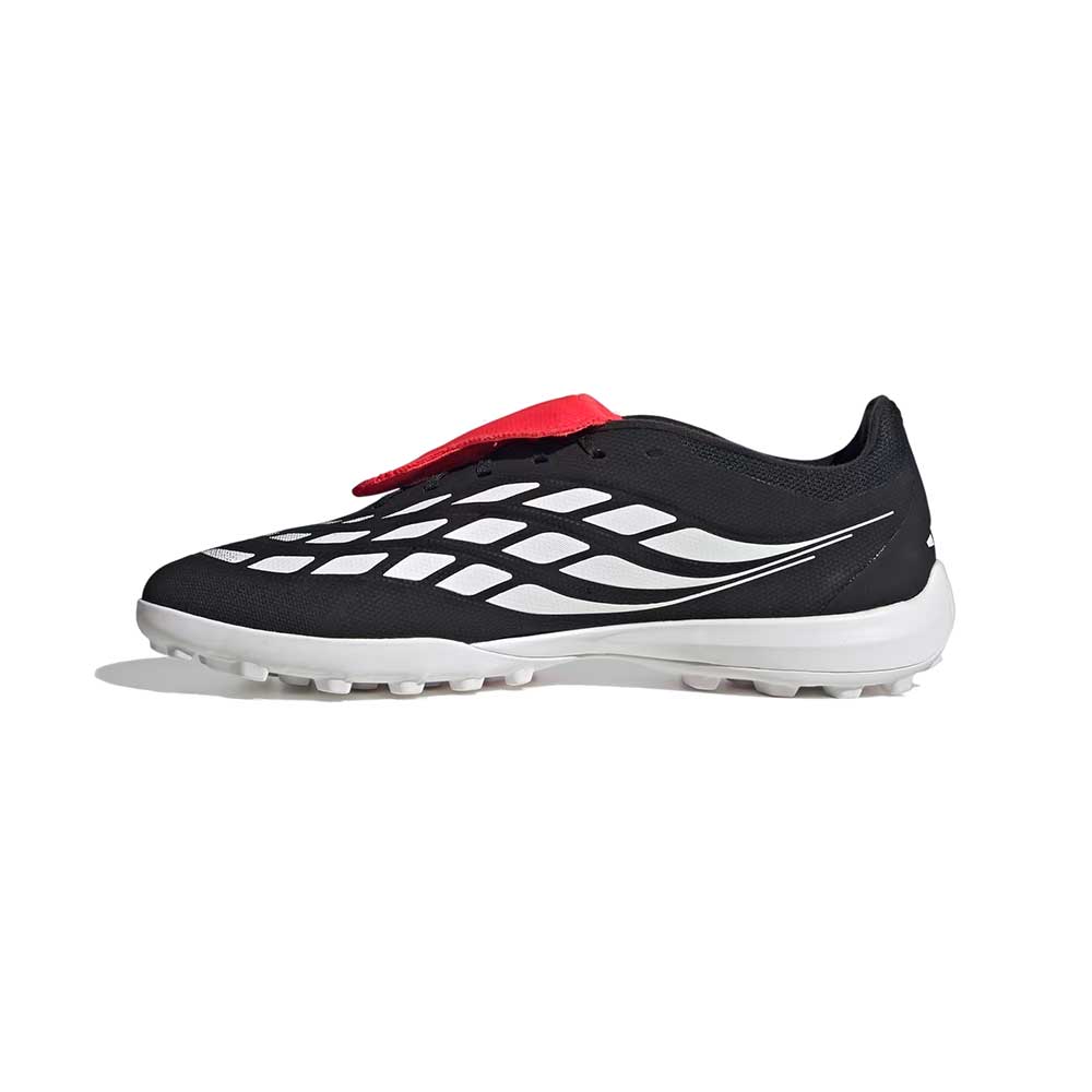 Predator League FT TF Soccer Shoe - Core Black/Ftw White/Lucid Red - Regular (D)