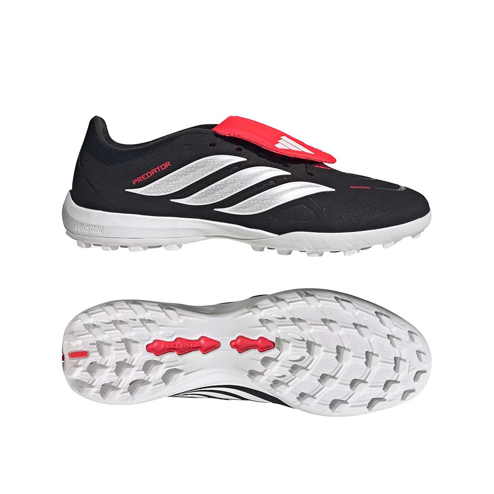 Predator League FT TF Soccer Shoe - Core Black/Ftw White/Lucid Red - Regular (D)