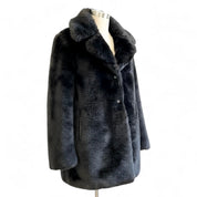 UGG Lianna Short Black Shearling Coat - Women's