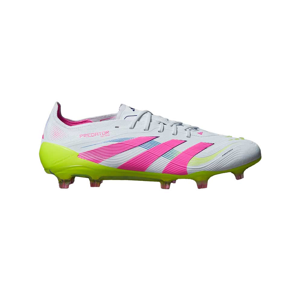 Men'sPredator Elite FG Soccer Cleats - Cloud White/Lucid Pink/Lucid Lemon - Regular (D)