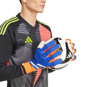 Predator GL Pro Fingersave Goalkeeper Glove - Lucid Blue/Solar Red/White