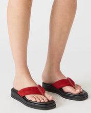 BELLA RED SUEDE