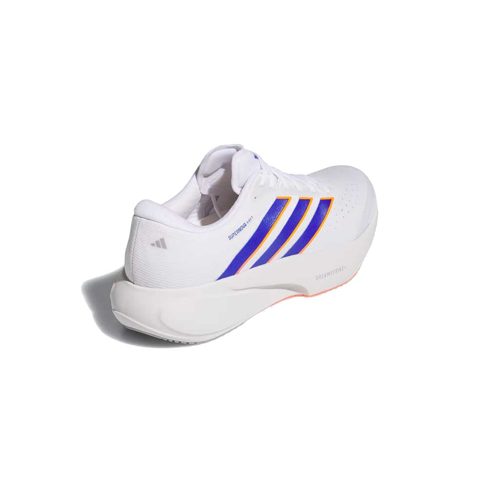 Men's Supernova Rise 3 Running Shoe - Footwear White/Lucid Blue/Dash Grey - Regular (D)