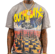 Men's Rough Play Think Twice T-Shirt Grey bandaidbattlewdn-gy