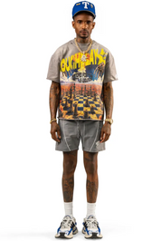 Men's Rough Play Think Twice T-Shirt Grey bandaidbattlewdn-gy
