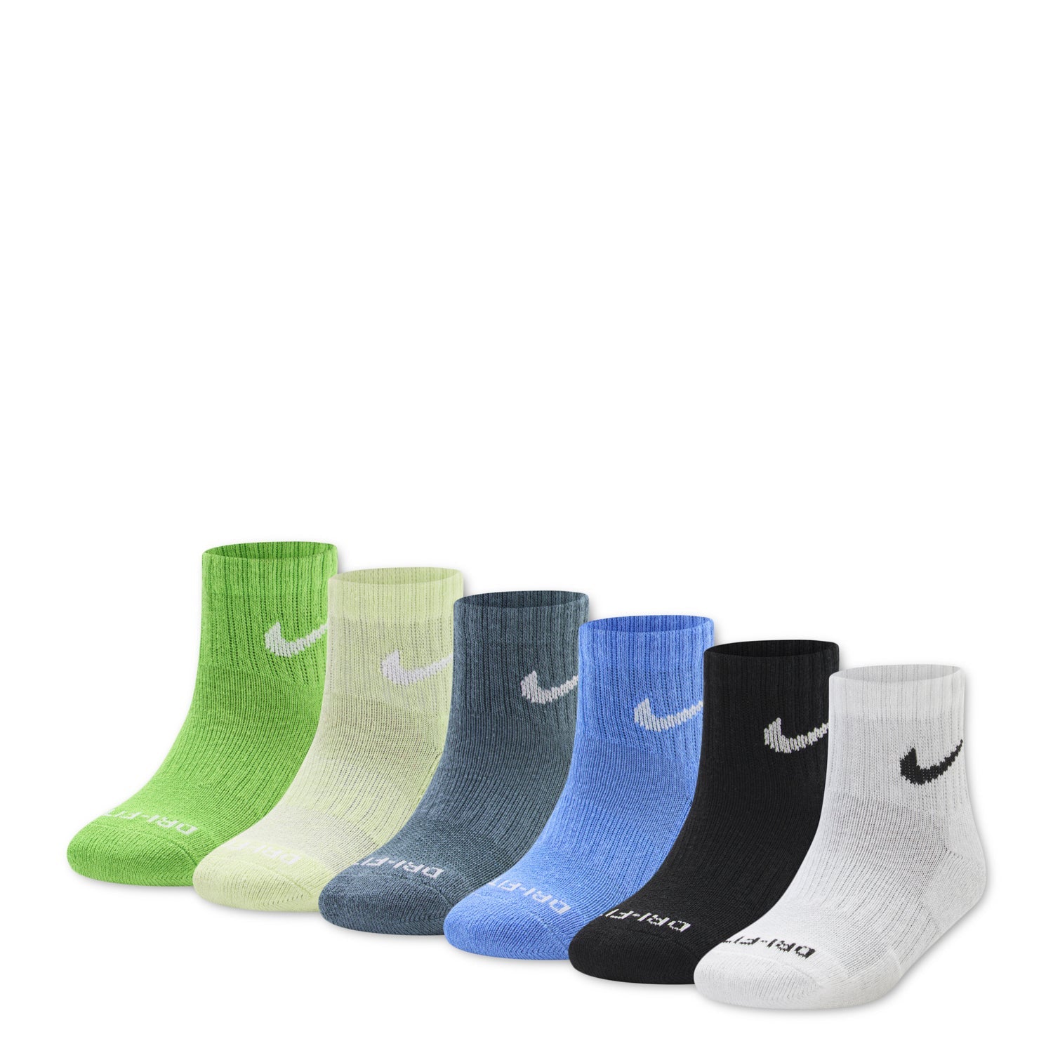 6 Pack X-Small Dri-Fit Performance Basic Quarter