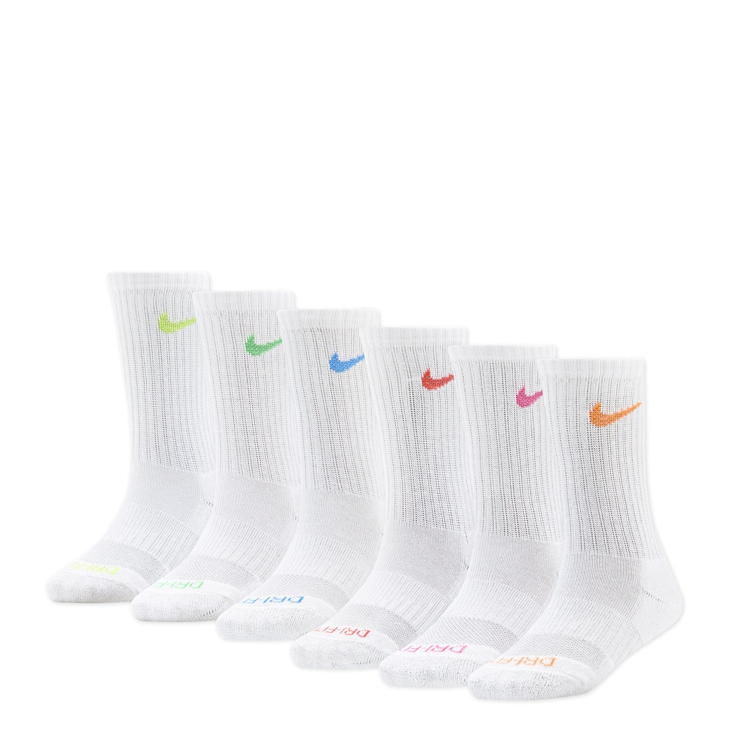 6 Pack X-Small Dri-Fit Performance Basic Crew