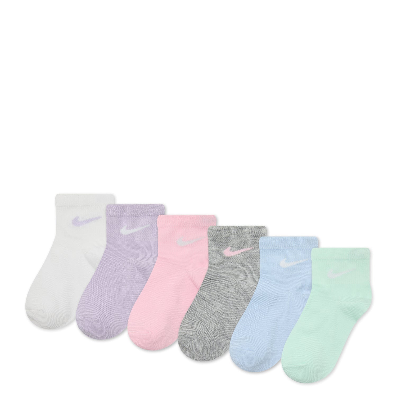 6 Pack X-Small Metallic Swoosh Quarter