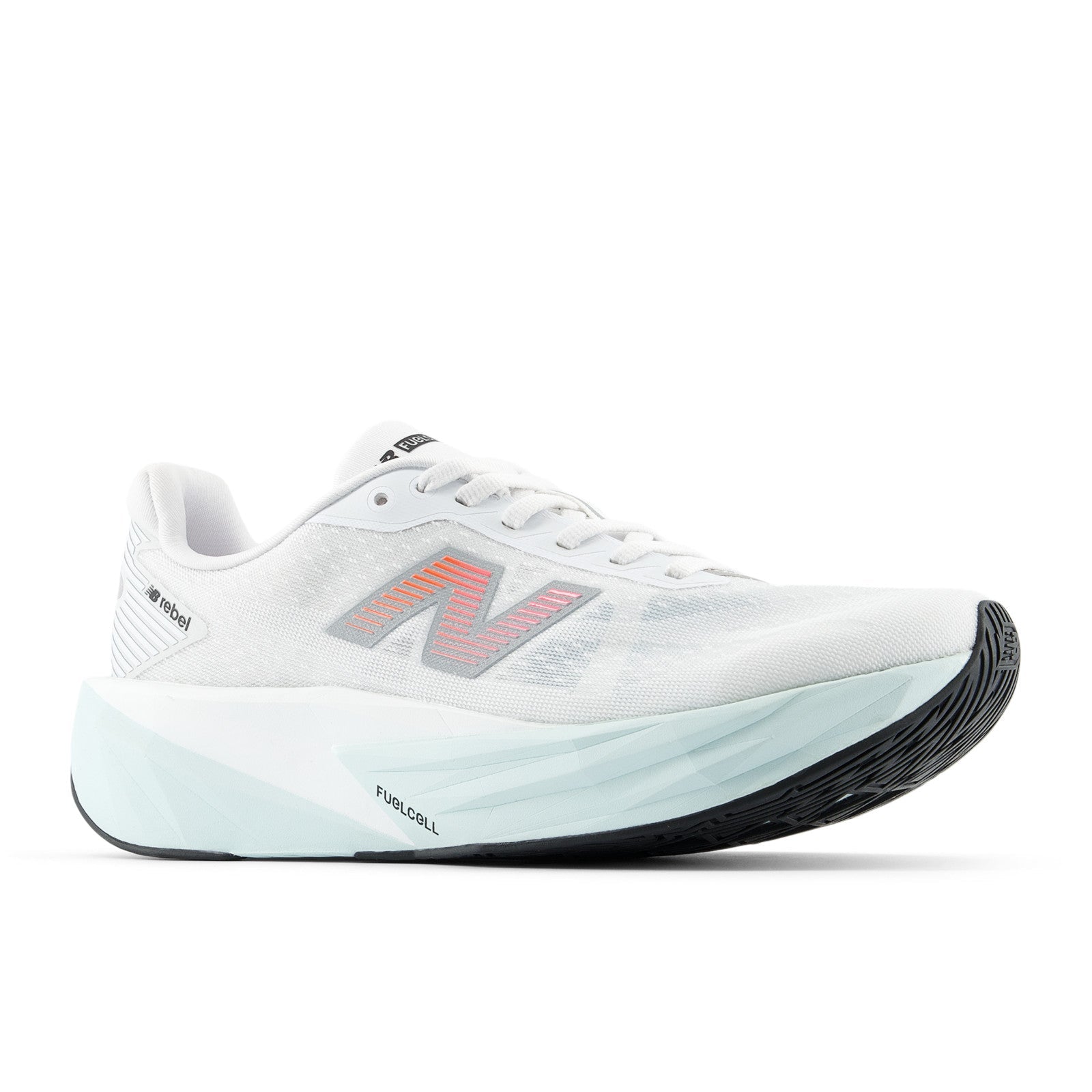 Women's FuelCell Rebel v5 (8U7 - NB 103 White/Pink Heat/Glint Blue)