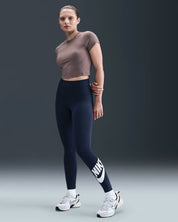 Women's Nike Sportswear Classics High-Waisted Graphic Leggings Midnight Navy/White DV7791-010