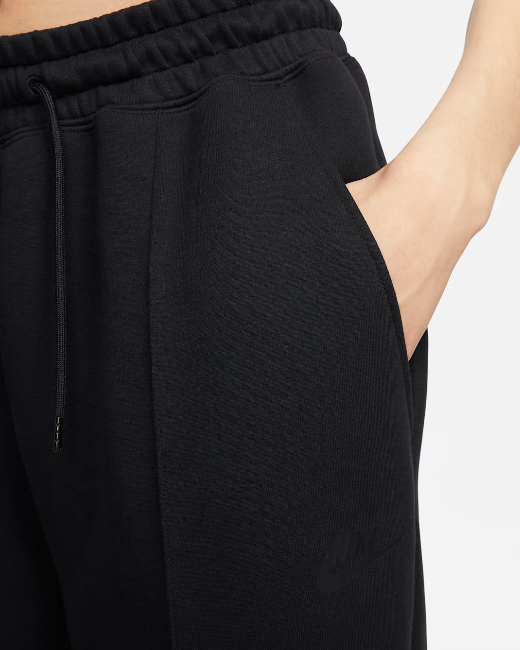 Women's Nike Sportswear Tech Fleece Mid-Rise Joggers Black/Black FB8330-010