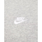 Men's Nike Club Fleece Pullover Hoodie - Dark Grey Heather/Light Smoke Grey/White