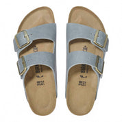 Unisex Arizona Oiled Leather Sandal In Basalt Grey