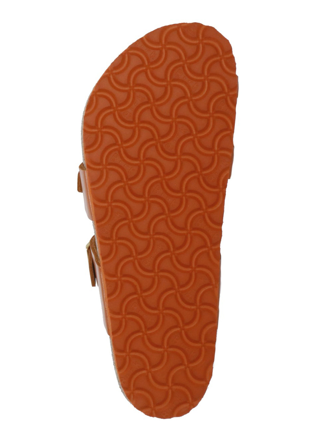 Orange Mayari Buckle Leather Sandals