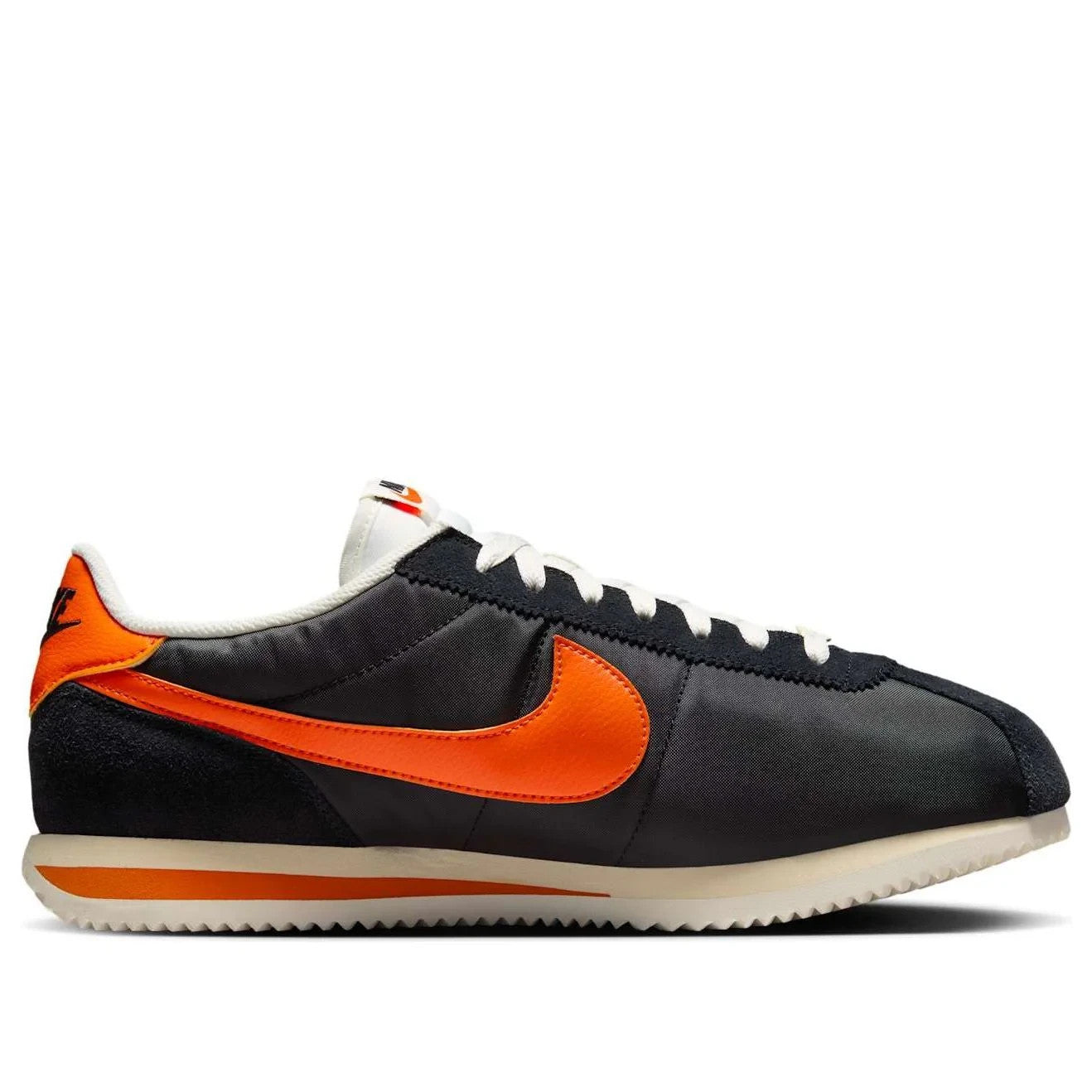 Nike Cortez HF0263-003 Sneaker Mens Black Orange Lace Up Lifestyle Shoes DWA1495