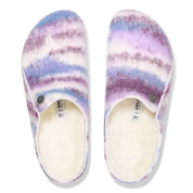 Unisex Zermatt Rivet Slippers In Dyed Stripes Mauve