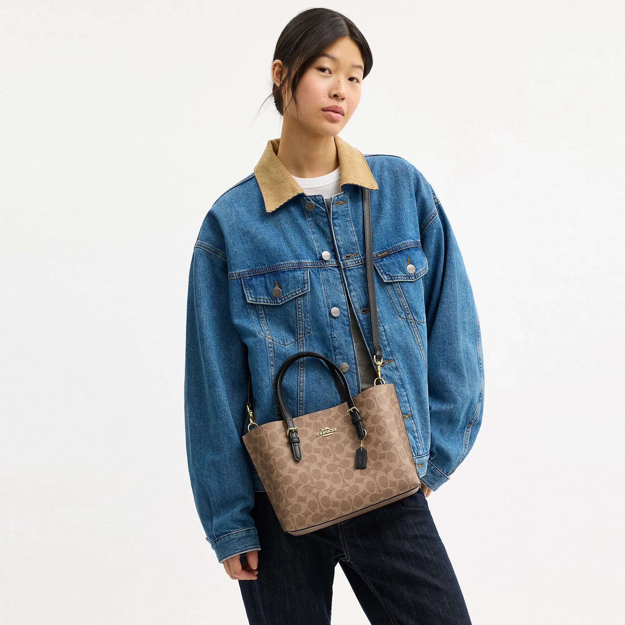 Coach Outlet Mollie Tote Bag 25 In Signature Canvas