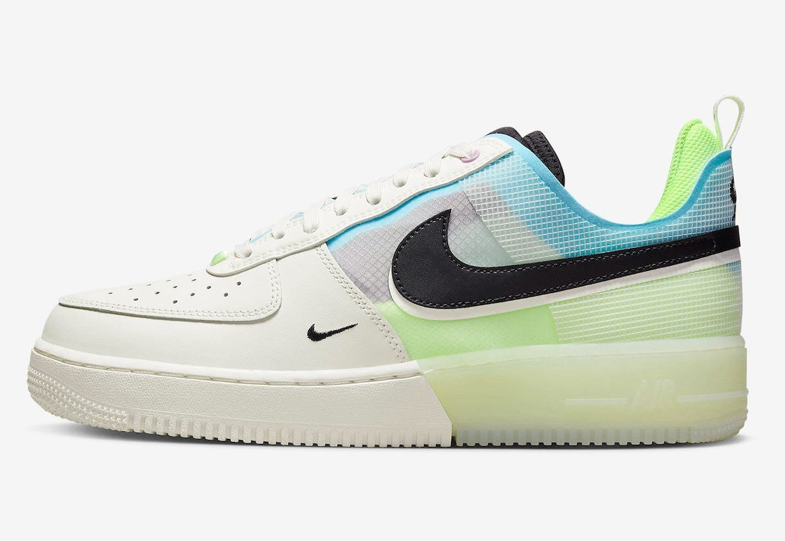 Men's Nike Air Force 1 React DM0573-101 Sail Barely Volt Lifestyle Shoes