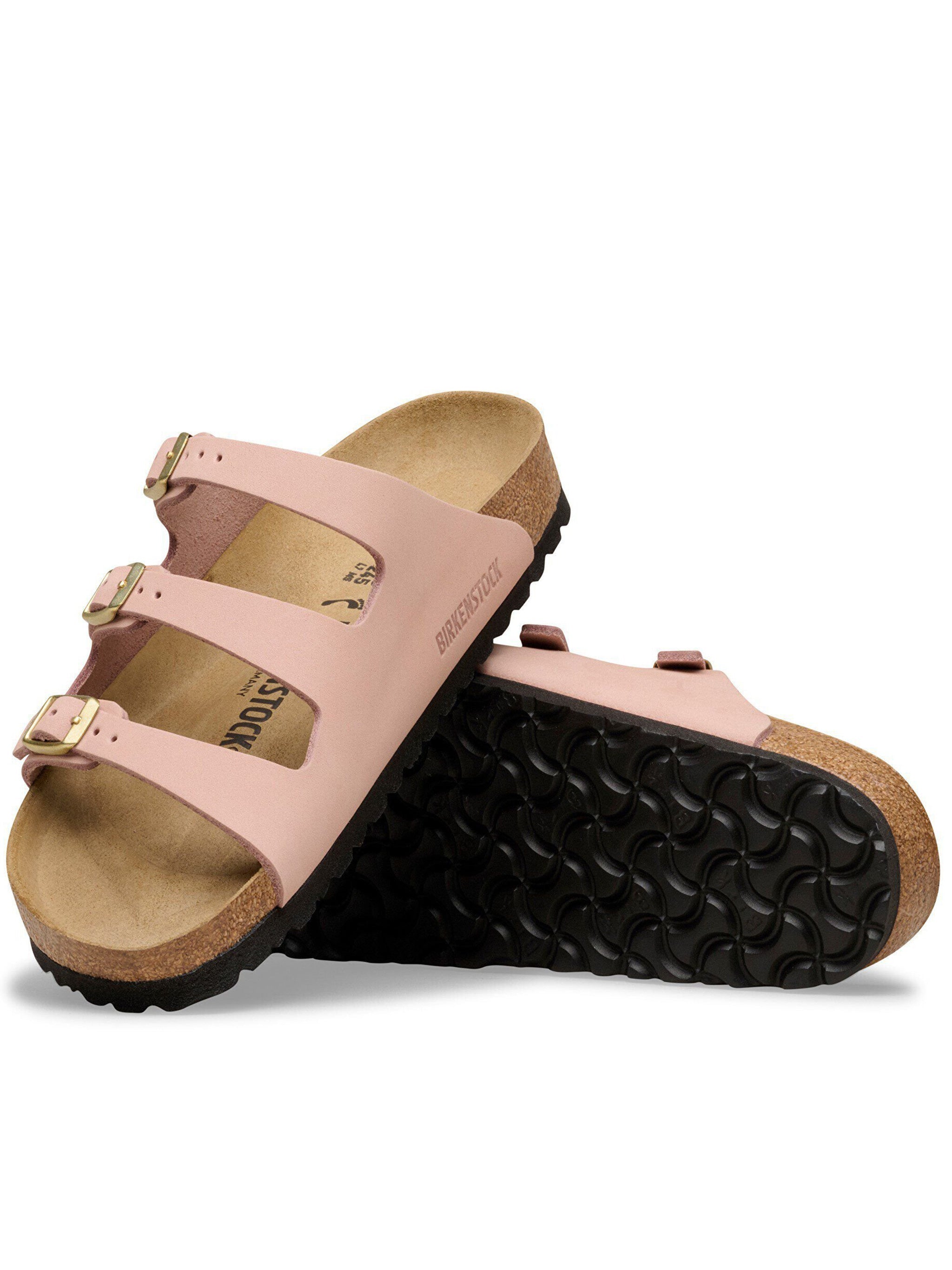 Florida Slip On Gold Buckle Sandals