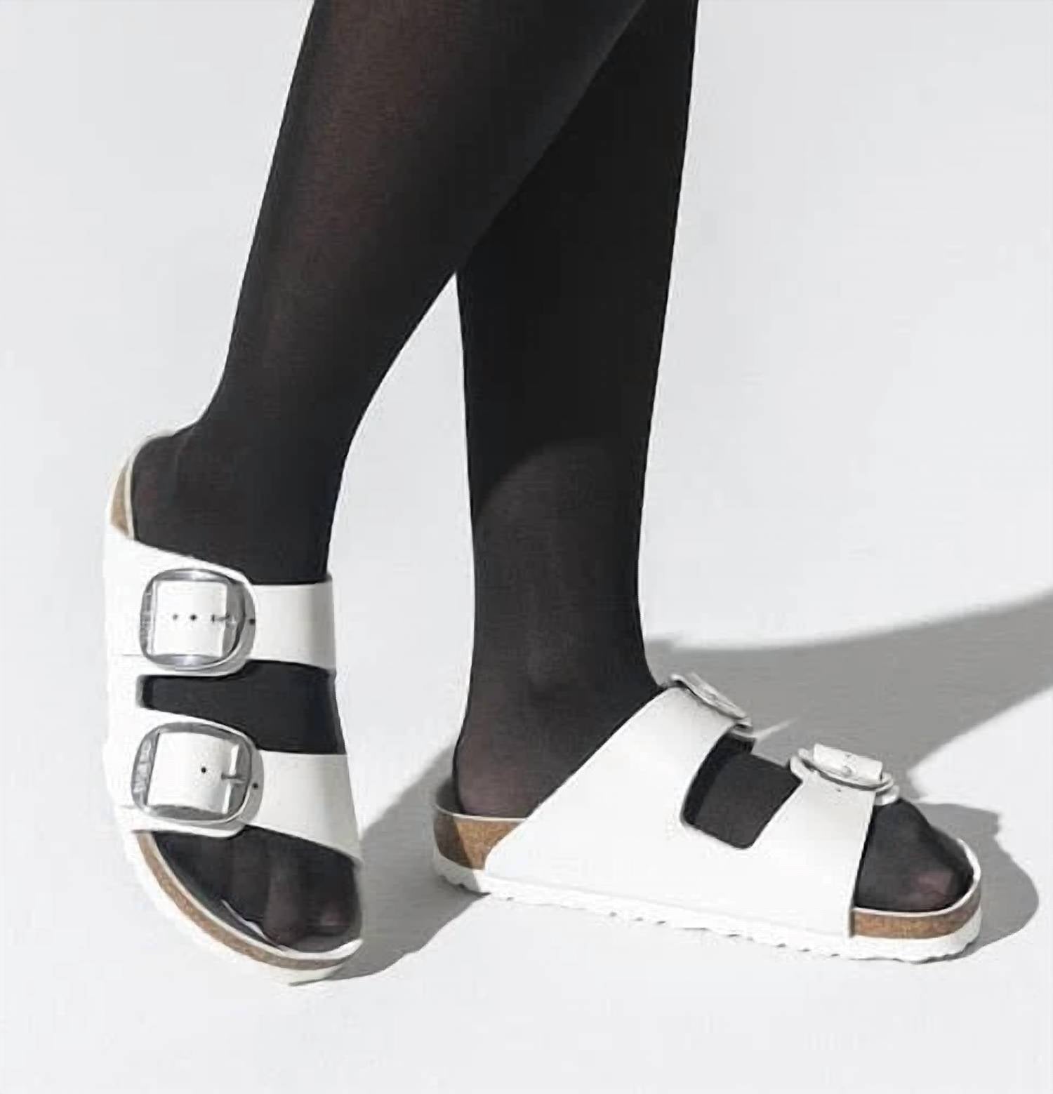 Women's Arizona Big Buckle Sandals In White